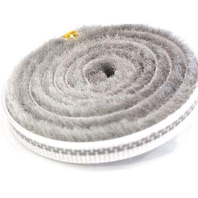 ISO9001 2008 Certified Brush Strip Sliding Door And Window Wool Pile Weather Strip For Wood Window With Pile Height 3-25mm