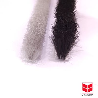 ISO9001 2008 Certified Brush Strip Sliding Door And Window Wool Pile Weather Strip For Wood Window With Pile Height 3-25mm