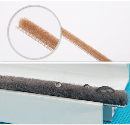 Professional Door and Window Sealing Brush Rubber Weather Strip with Self Adhesive