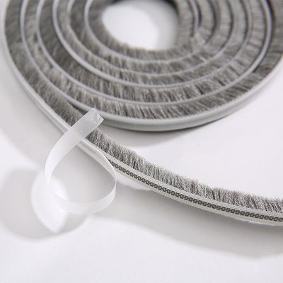 Woven Brush Silicification Seal Wool Pile Weather Strip Brush Door Window Seal Strip with and ISO9001 2008 Certificate