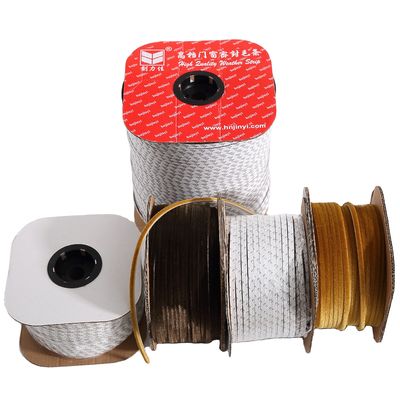 3-25mm Pile Height Gray Black Custom Wool Pile Door And Window Weather Strip Self with and ISO9001 2008 Certification