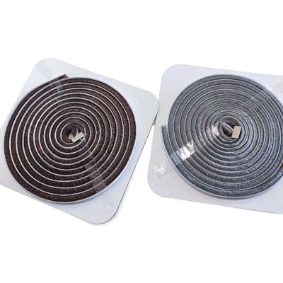 3-25mm Pile Height Gray Black Custom Wool Pile Door And Window Weather Strip Self with and ISO9001 2008 Certification