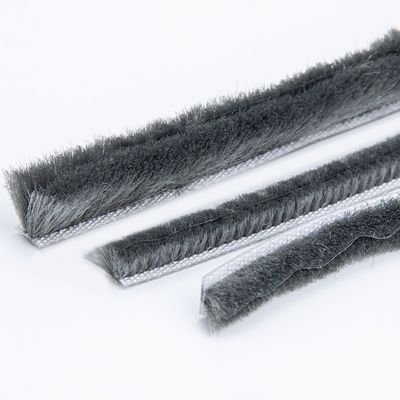 PP Door Pile Weather Strip Window Door Brush Seal Waterproof Sealing Strip for Window and Door 100%PP Pile Height 3-25mm /width 3-50mm