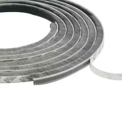 CLJ Aluminium Doors Windows Wool Pile Brush Weather Striping with Fin Dust Protector BLACK/GRAY/BROWN/WHITE/OTHER 100%PP