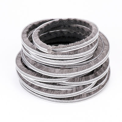 CLJ Aluminium Doors Windows Wool Pile Brush Weather Striping with Fin Dust Protector BLACK/GRAY/BROWN/WHITE/OTHER 100%PP